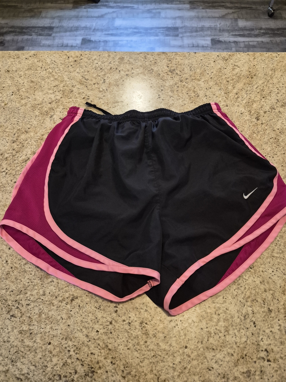 Nike Dri-Fit Women’s Black and Pink Running Shorts